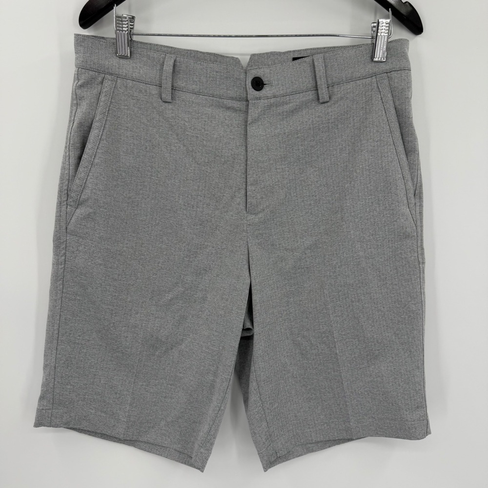 Dunning Men's Grey Everbest Golf Shorts 32 DN801273 9 Inch Inseam